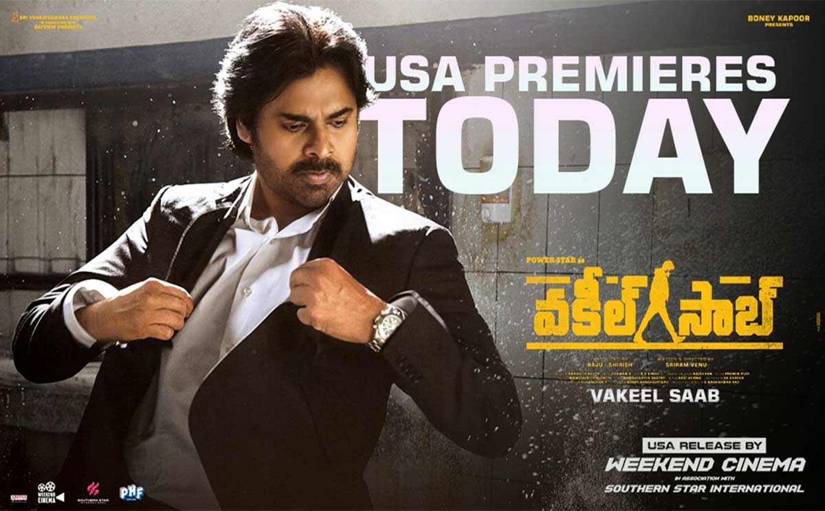 Vakeel Saab Premieres Today