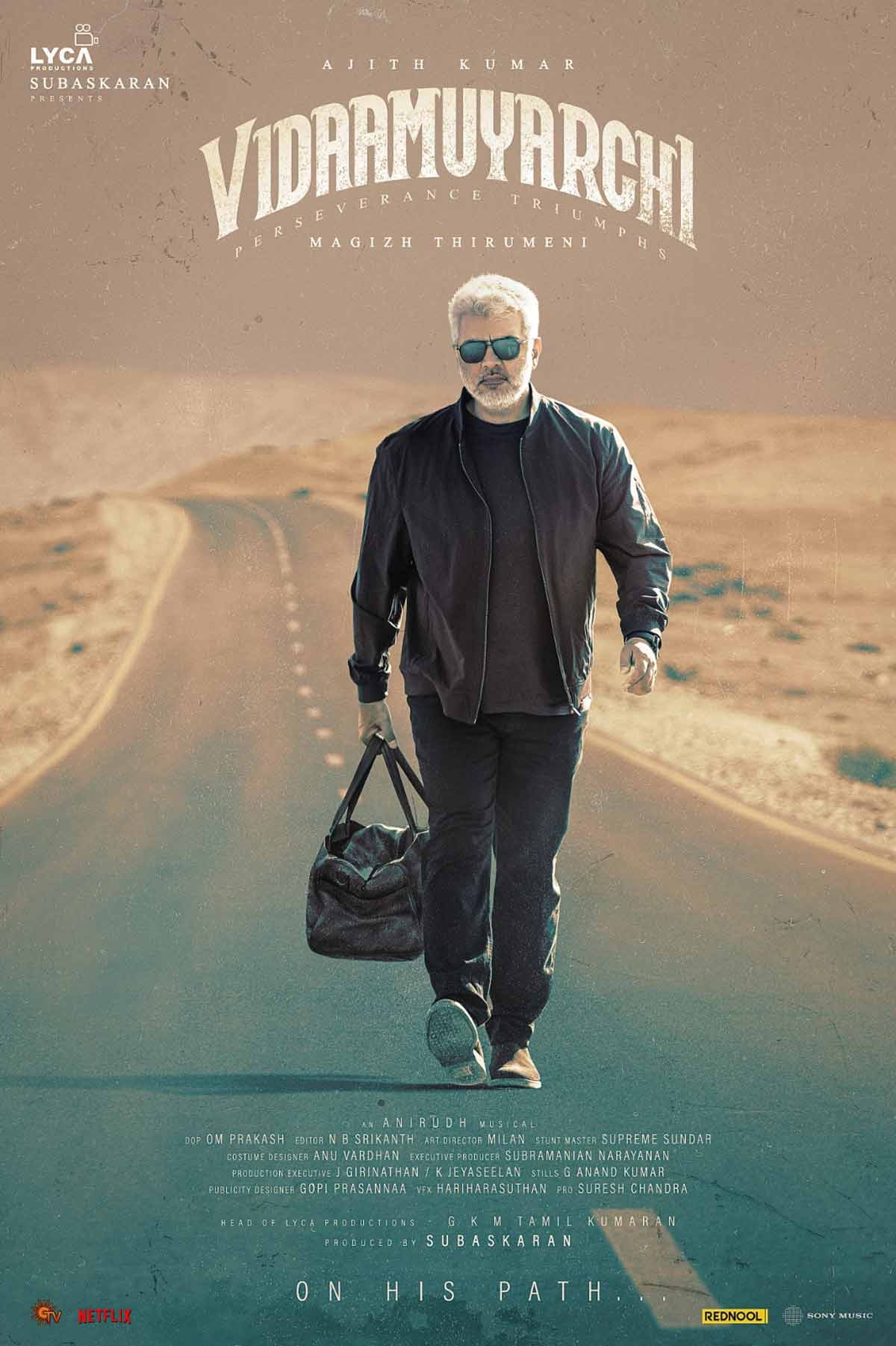 Ajiths Vidaa Muyarchi First Look: Stylish and Ready to Conquer