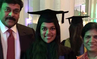 Chiranjeevi attends Srija's convocation in London