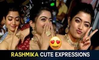 Rashmika Mandanna Superb Cute Expressions At Sulthan Pre Release Event