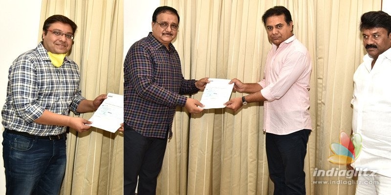 Aditya Music donates Rs 31 lakh to Telangana