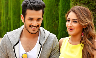 Akhil's debut film first look poster today