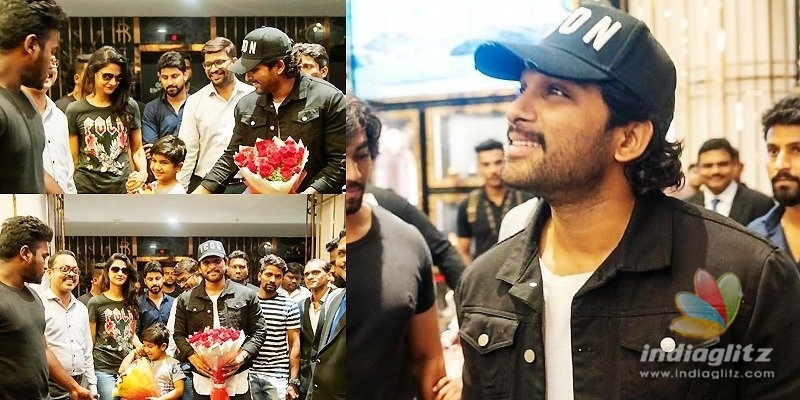 Pic Talk: Allu Arjun visits AMB to watch Sye Raa