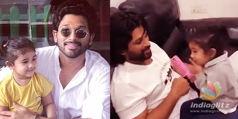 Allu Arjuns Fasak moment with Arhaa