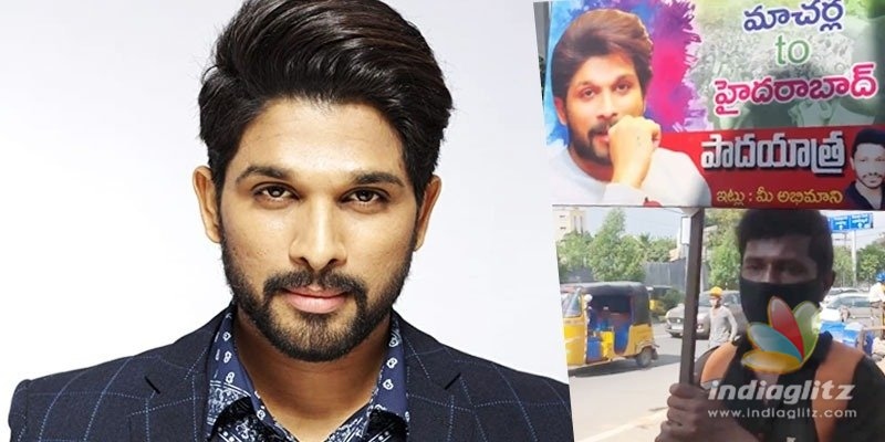 Die-hard fan hopes to meet Allu Arjun after doing a 250-km pada yatra