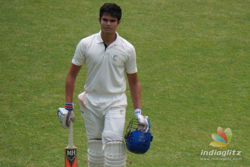 Like Sachin, Arjun Tendulkar goes for a duck