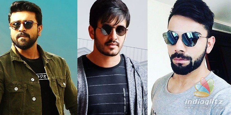 Pic Talk: Charan, Akhil in Virat Kohli-designed caps