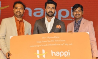 Happi Mobiles Brand Ambassador Ram Charan Press Meet