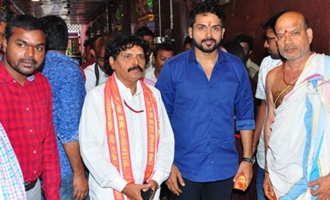 'Chinna Babu' Team @ Vijayawada Kanaka Durga Temple