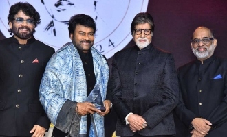 ANR National Award Ceremony: Chiranjeevi Honored by Amitabh Bachchan