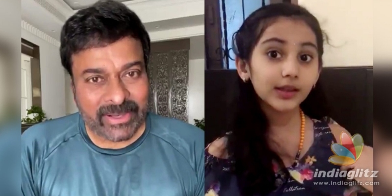 Chiranjeevi appreciates school girls sweet gesture