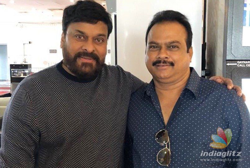 Chiru pays visit to Charans film set