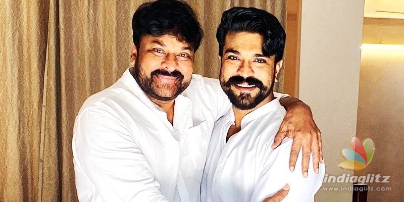 Chiranjeevi and Ram Charan show off special bonding on Fathers Day!