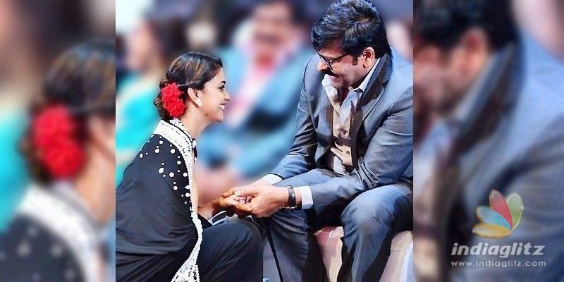 Pic Talk: Keerthy Sureshs chit-chat with Megastar