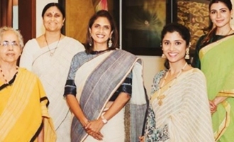 Daggubati clan poses for a pic to promote Lakshmi Daggubati’s clothing line