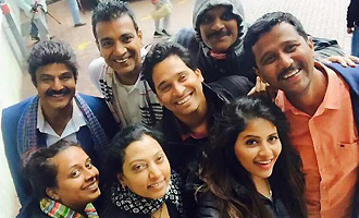 Selfie moment for 'Dictator' team