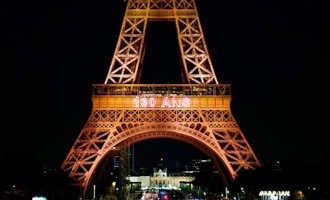 Eiffel Tower's 130th birthday celebrated