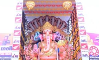 Khairatabad Ganesha Idol 2018 Pics