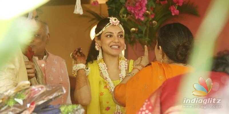 Pic Talk: Kajal Aggarwal looks oh-so-cute in haldi function