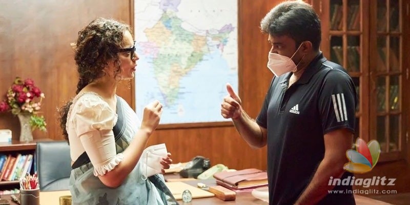 Pic Talk: Kangana Ranaut outs BTS stills from Thalaivi set