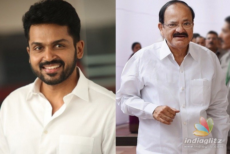 Karthi thanks Venkaiah Naidu