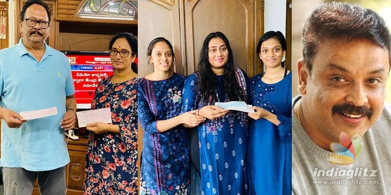 Krishnam Rajus family, Naresh donate Rs 10 lakh each