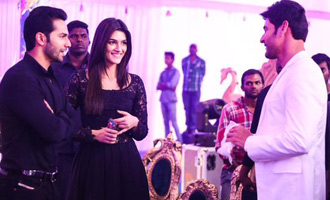 Photo feature : Kriti Sanon and Varun Dhawan with Mahesh Babu