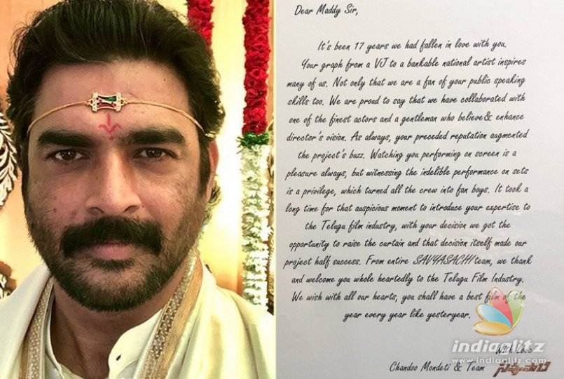 Savyasachi team bids bye to Madhavan with a letter