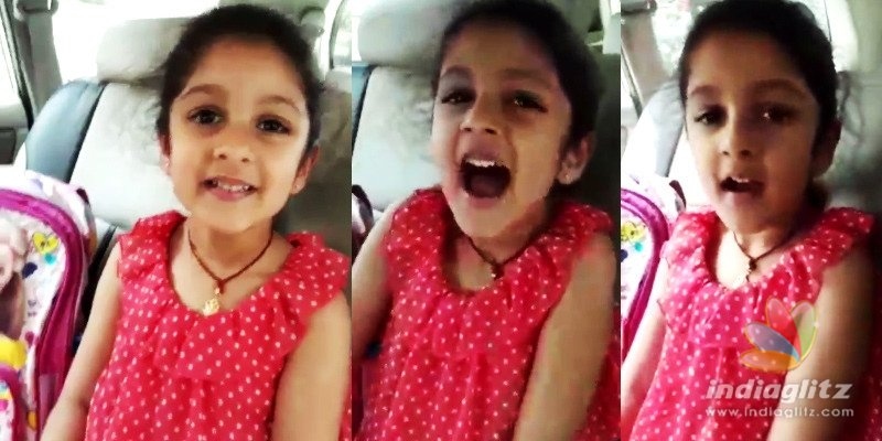 Video: Maheshs daughter Sithara croons a song! 