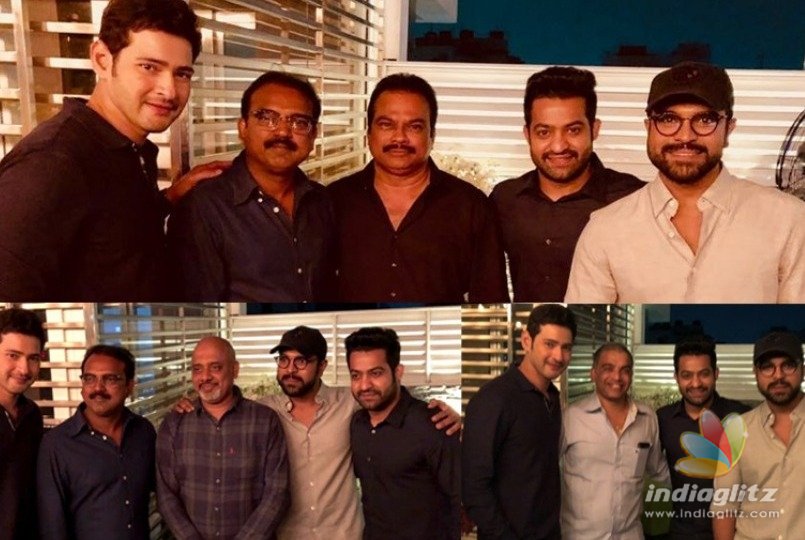 Pics of Mahesh, NTR, Cherry go viral