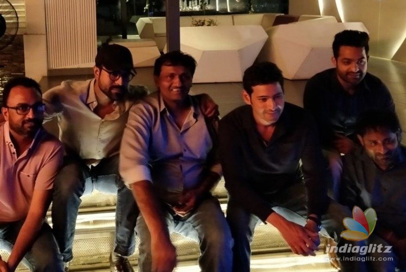 Pics of Mahesh, NTR, Cherry go viral