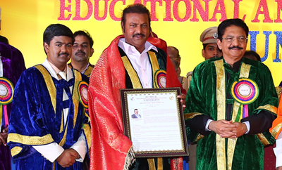 Mohan Babu Receives Doctorate From MGR University