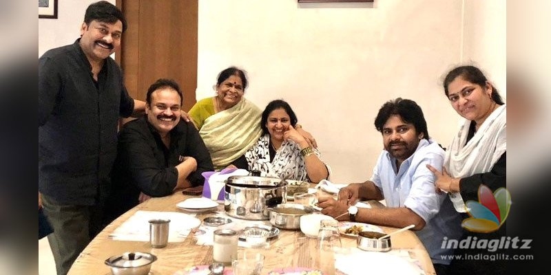 Pic Talk: Chiranjeevi, Pawan Kalyan & sisters get together