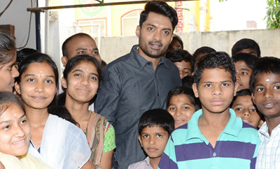 'MLA' Team At Keshava Trust Orphanage, Secunderabad