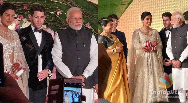 Modi attends reception of Bollywood actress