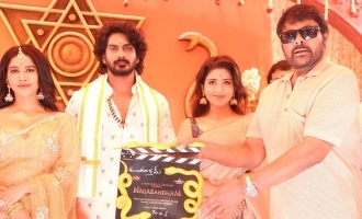 Megastar Chiranjeevi Sounds the Clapboard for Pan-India Adventure 'Nagabandham'