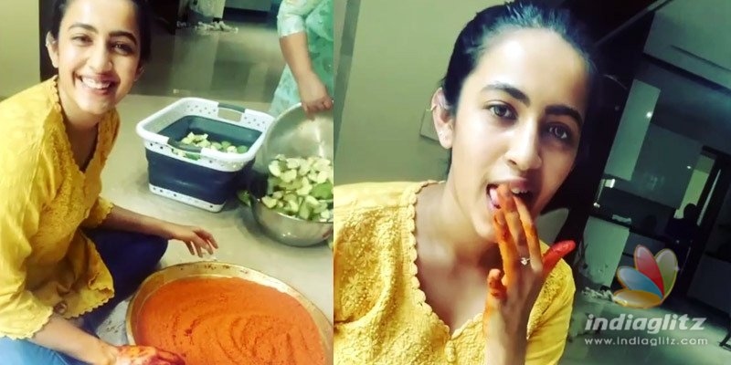 Niharika makes mouth-watering mango pickle!