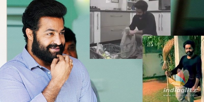  చీపురు ప‌ట్టిన తార‌క్‌.. ఎవ‌రికి ఛాలెంజ్ విసిరాడంటే..?