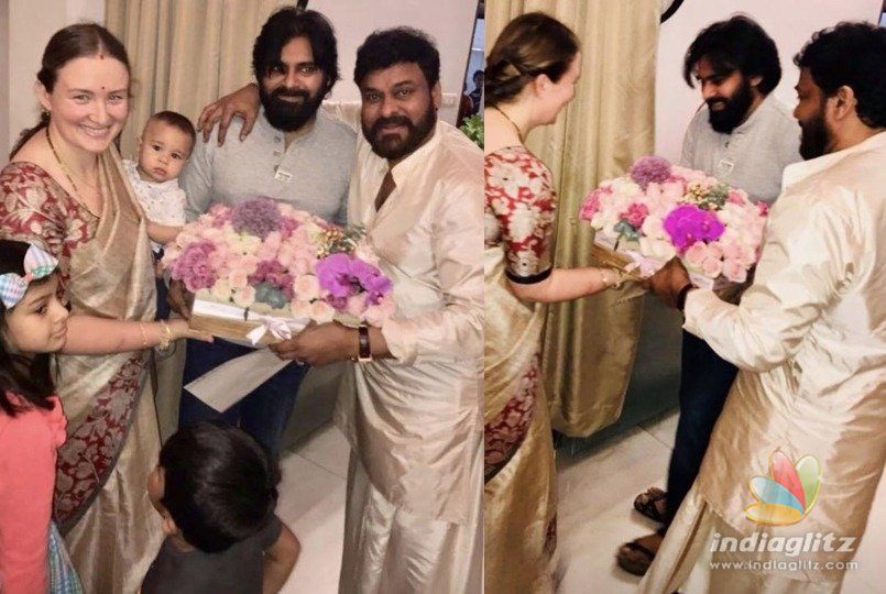 Pawan Kalyan goes with family to meet Chiranjeevi