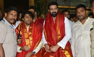 Ahead of Adipurush Pre-release Prabhas visits Tirumala