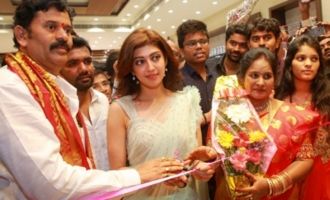 Pranitha Subhash Inaugurates Videms Silks Showroom at Vanasthalipuram