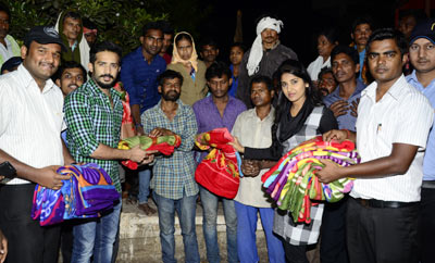 Idhi Maa Premakatha Team @ Prasads IMAX Employees Blankets Donation