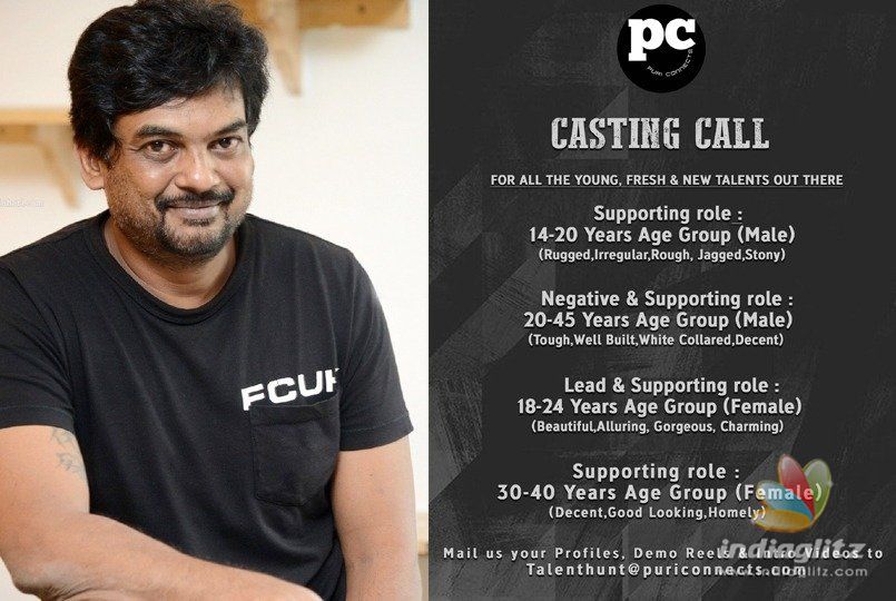 Puri Jagannadhs company gives casting call