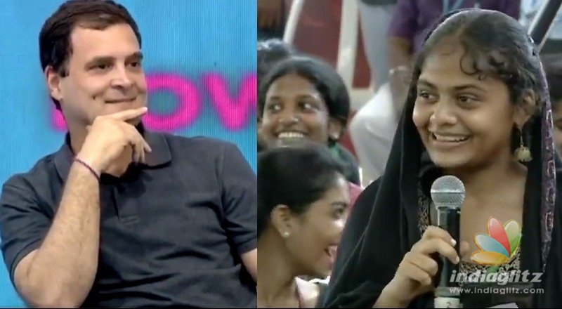 School girl calls Congress chief by name!