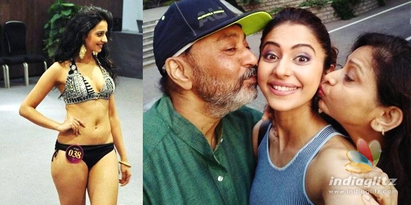 Rakul said that her parents bought her bikinis! 