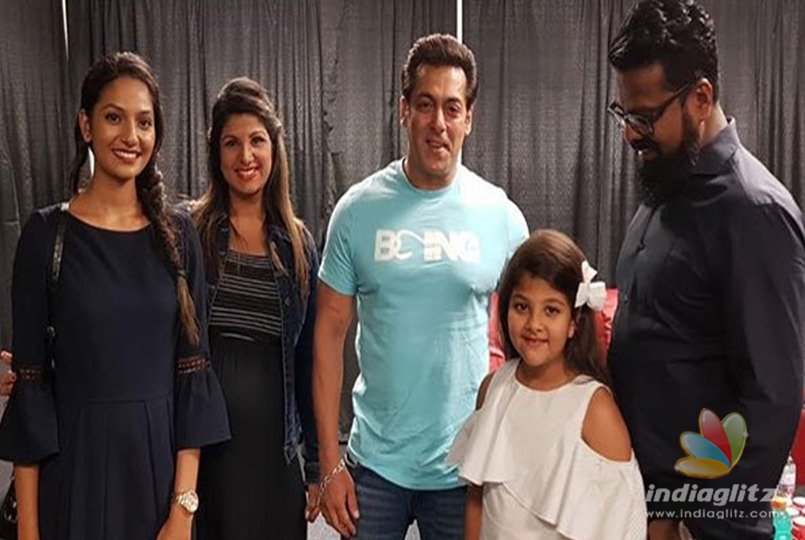 Rambha makes a visit to Salman Khan