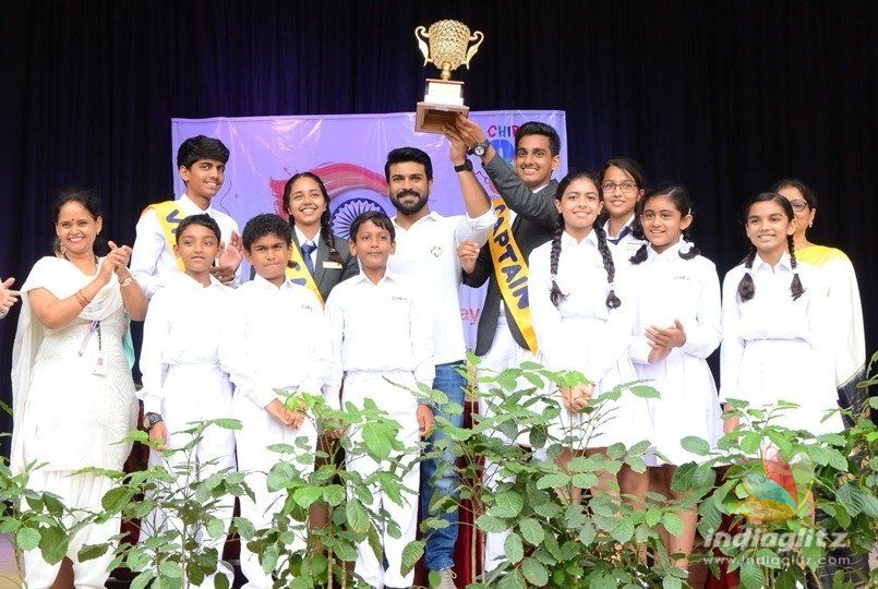 Ram Charan addresses school children on I-Day