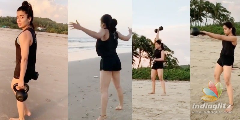 Beach workout can get addictive: Rashmika Mandanna