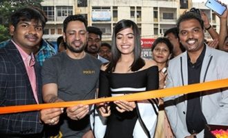 Rashmika Mandanna Launches Happi Mobiles @ Banjara Hills