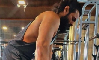 Sai Durgha Tej Hustling In Gym To Gain Muscle For His Next